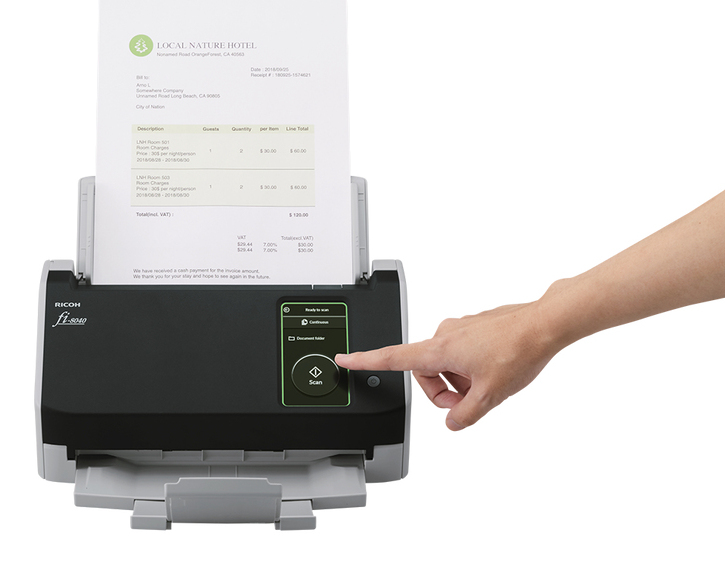EU Product - fi-8040 - Scanner documenti - CIS duale - Duplex - 216 x 355.6 mm - 600 dpi x 600 dpi - fino a 40 ppm (mono)/fino a 40 ppm (colore) - ADF (Alimentatore automatico documenti) (50 fogli) - fino a 6000 scansioni al giorno - USB 3.2 Gen 1, Gigabi thumbnail