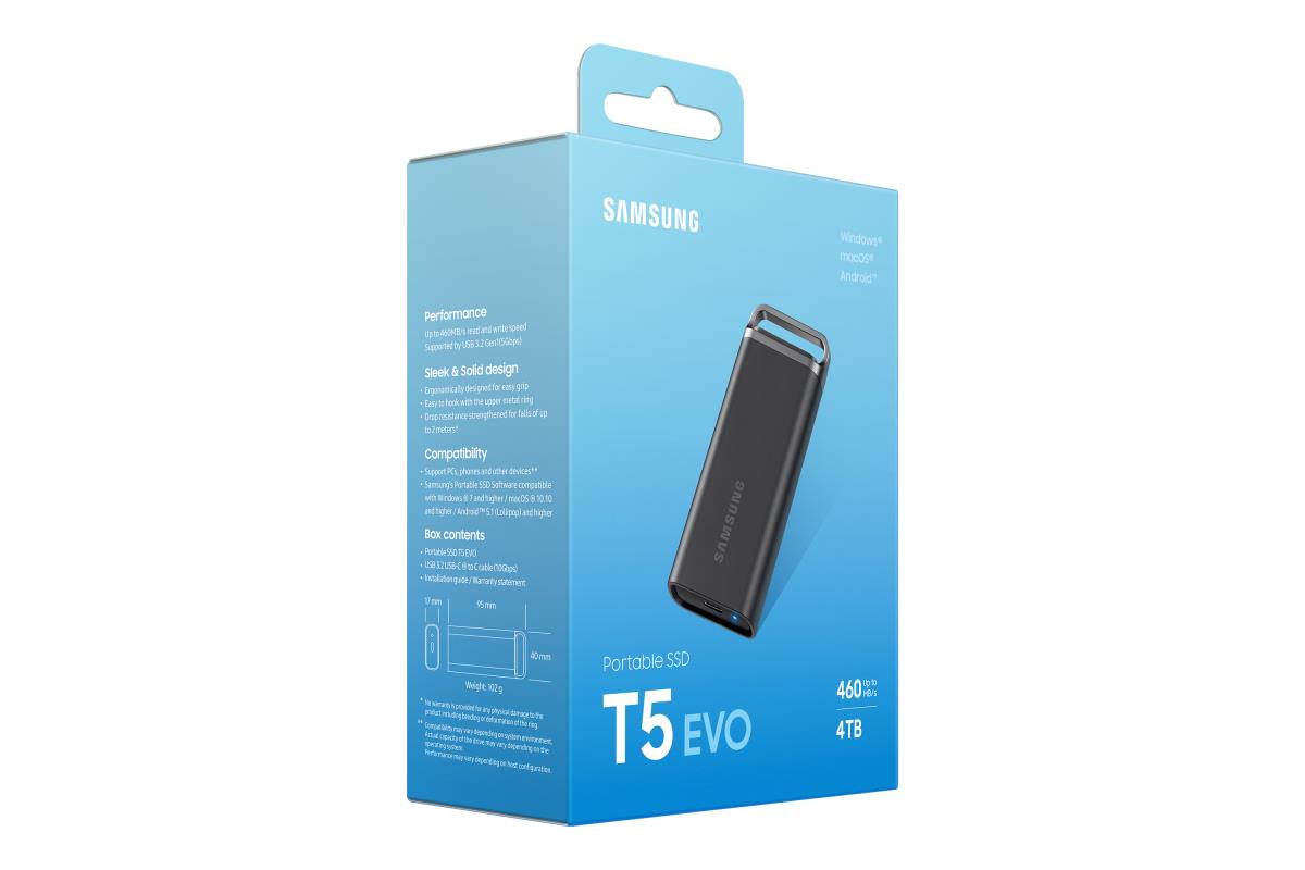 EU Product - Portable SSD T5 Evo - Black thumbnail