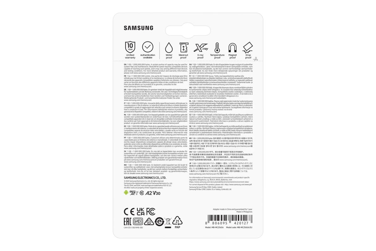EU Product - microSDXC Evo Plus/s 2024 - Micro SD thumbnail