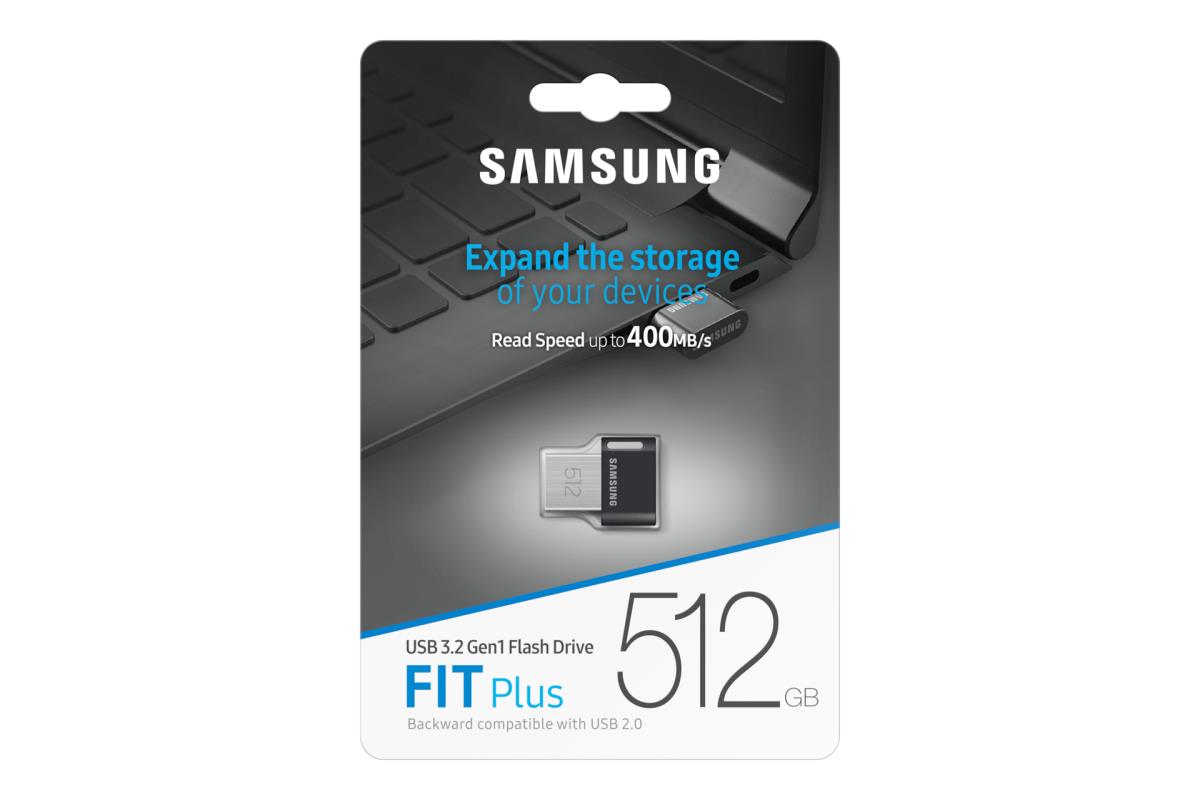 EU Product - USB-Stick 512GB Samsung FIT Plus Grey USB 3.1 retail thumbnail