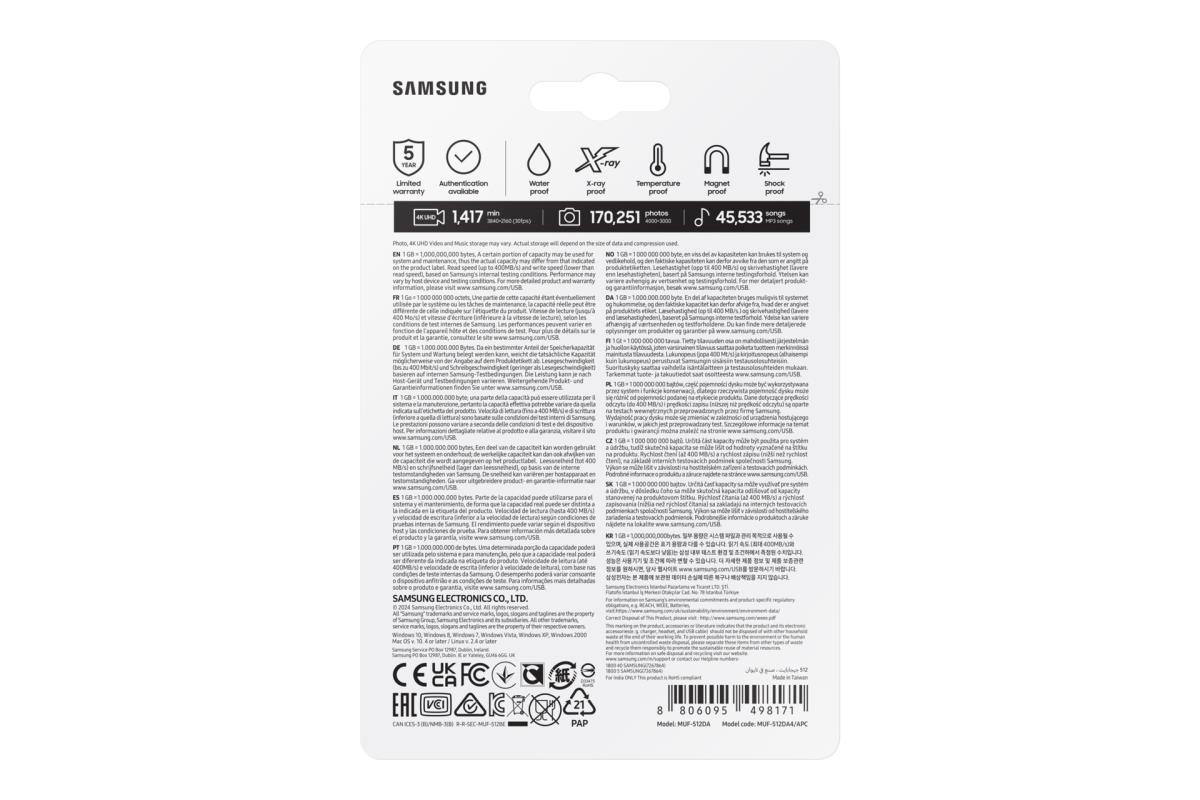 USB Flash Drive TypeC 512GB Grey thumbnail