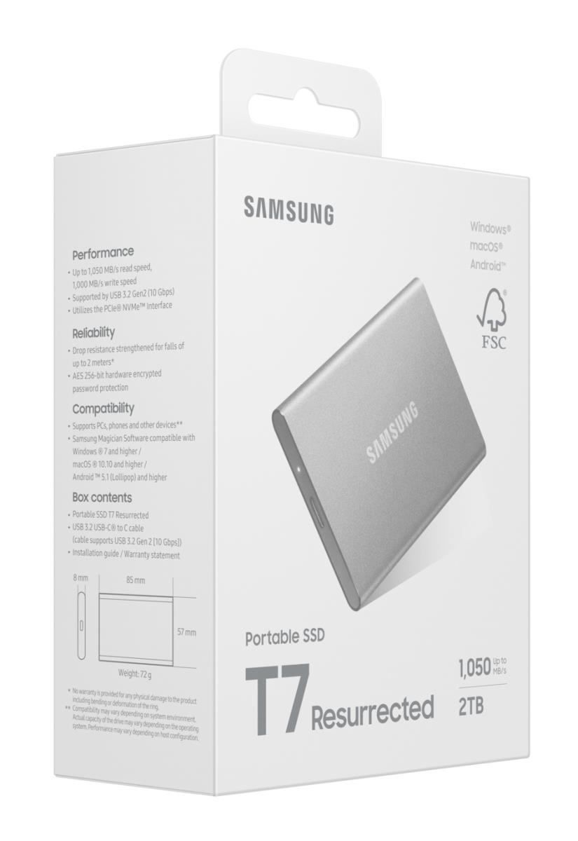 PortableSSD T7 Resurrected USB3.2 Gen2 2TB thumbnail