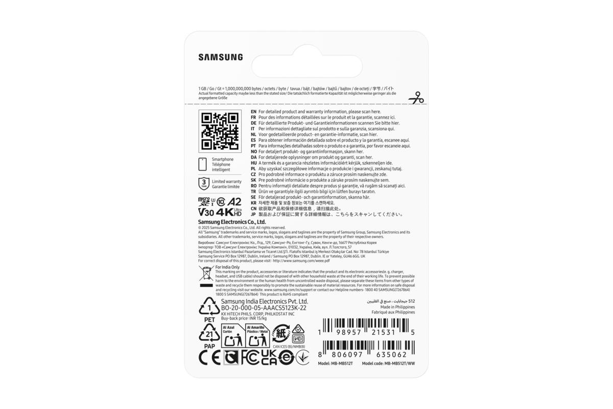 512GB Samsung T7 microSD Card thumbnail