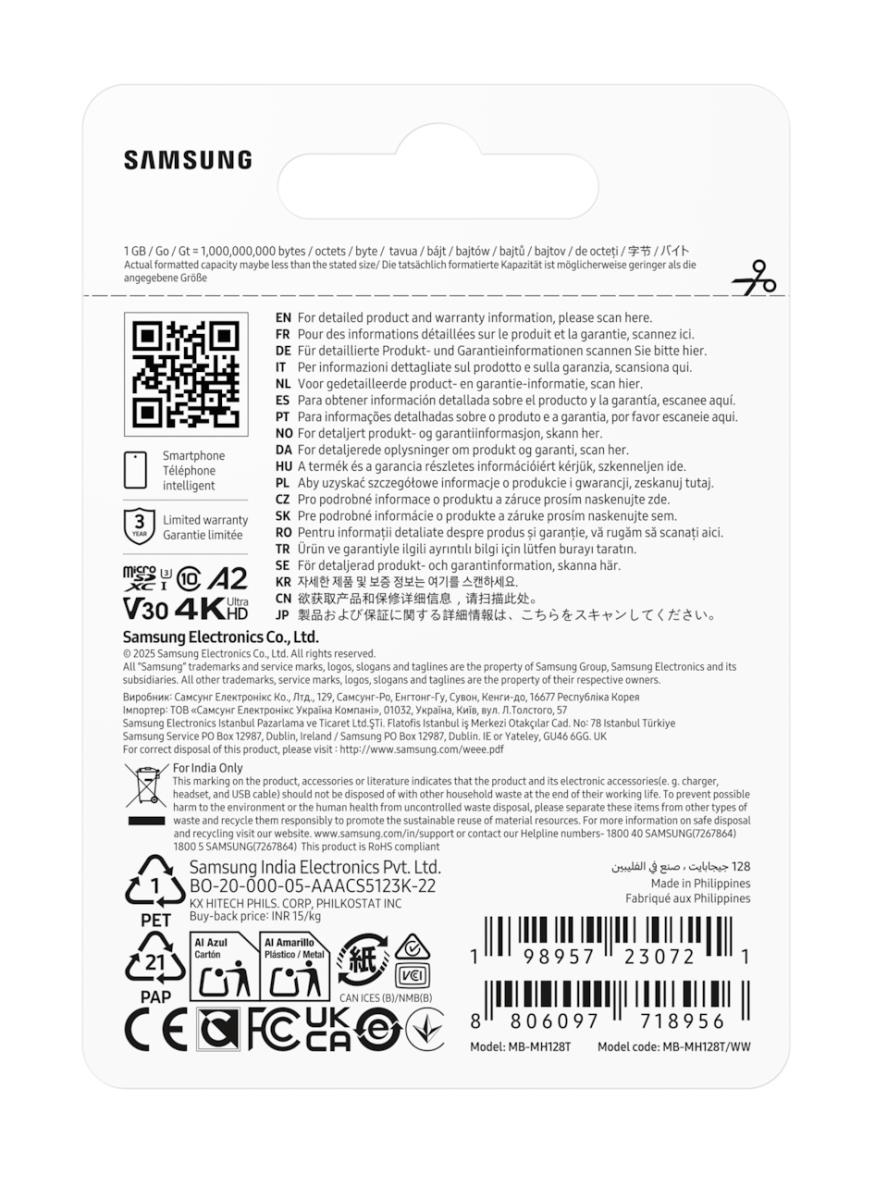 128GB Samsung T9 microSD Card thumbnail