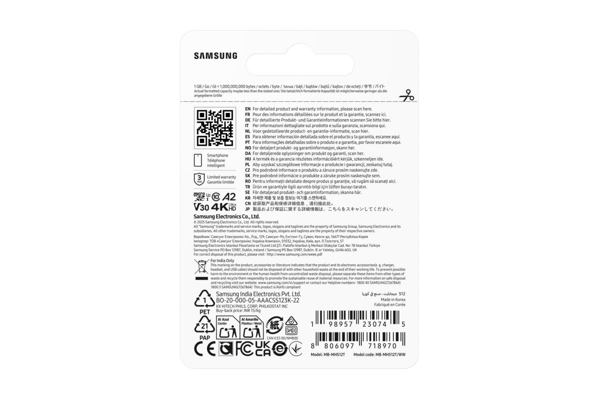 512GB Samsung T9 microSD Card thumbnail