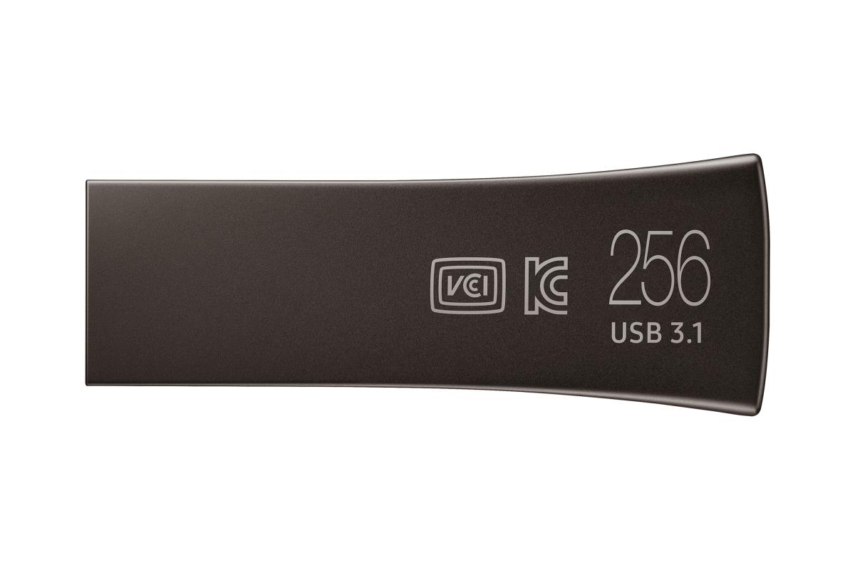 EU Product - USB-Stick 256GB Samsung BAR Plus Titan Grey USB 3.1 retail thumbnail