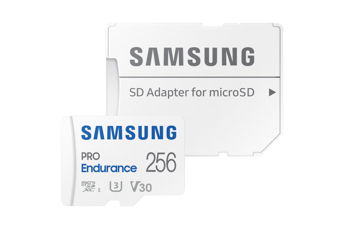 PRO Endurance MB-MJ256KA - Flash memory card (microSDXC to SD adapter included) - 256 GB - Video Class V30 / UHS-I U3 / Class10 - microSDXC UHS-I - white thumbnail