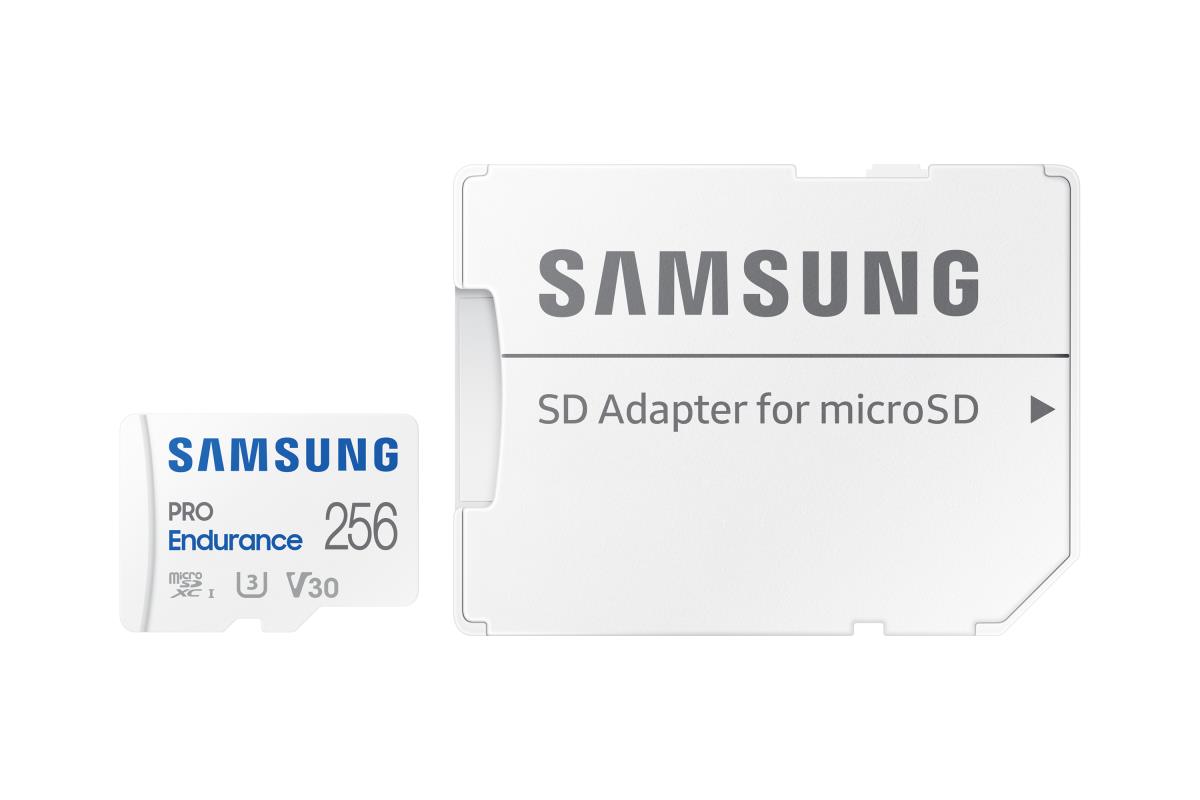 PRO Endurance MB-MJ256KA - Flash memory card (microSDXC to SD adapter included) - 256 GB - Video Class V30 / UHS-I U3 / Class10 - microSDXC UHS-I - white thumbnail
