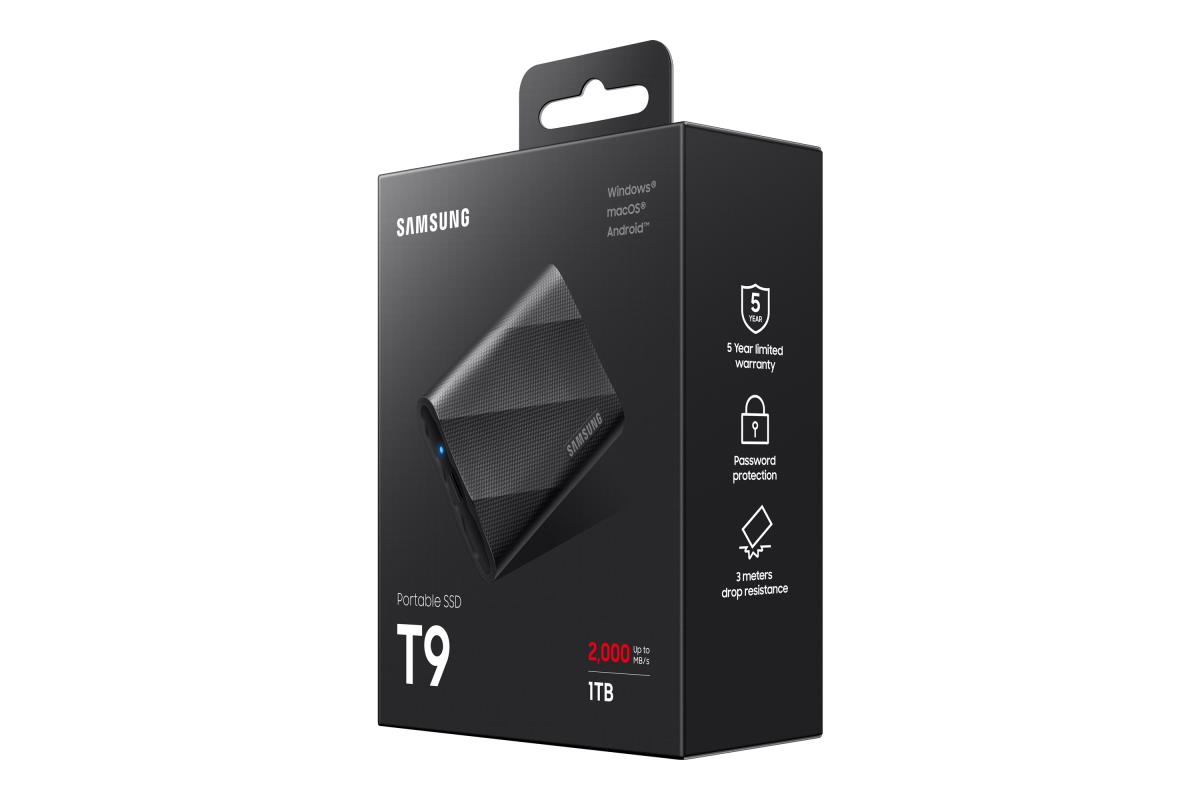 Portable SSD T9 1TB Black thumbnail