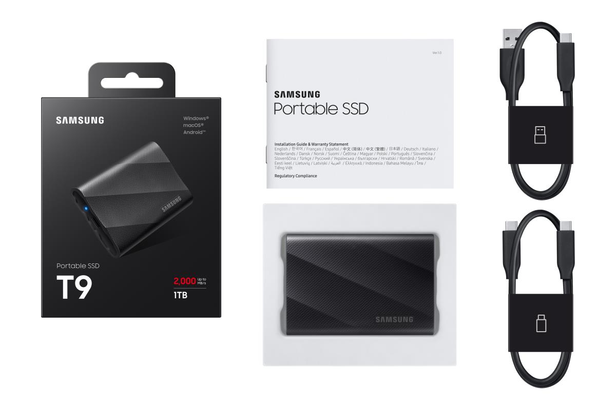 Portable SSD T9 1TB Black thumbnail