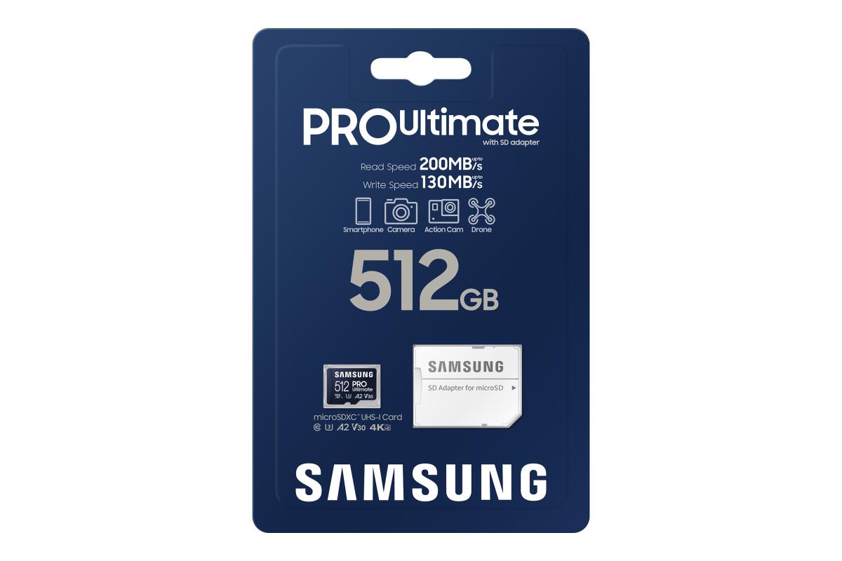 EU Product - SD MicroSD Card 512GB Samsung SDXC PRO Ulti. Adapt.(Class10) retail thumbnail