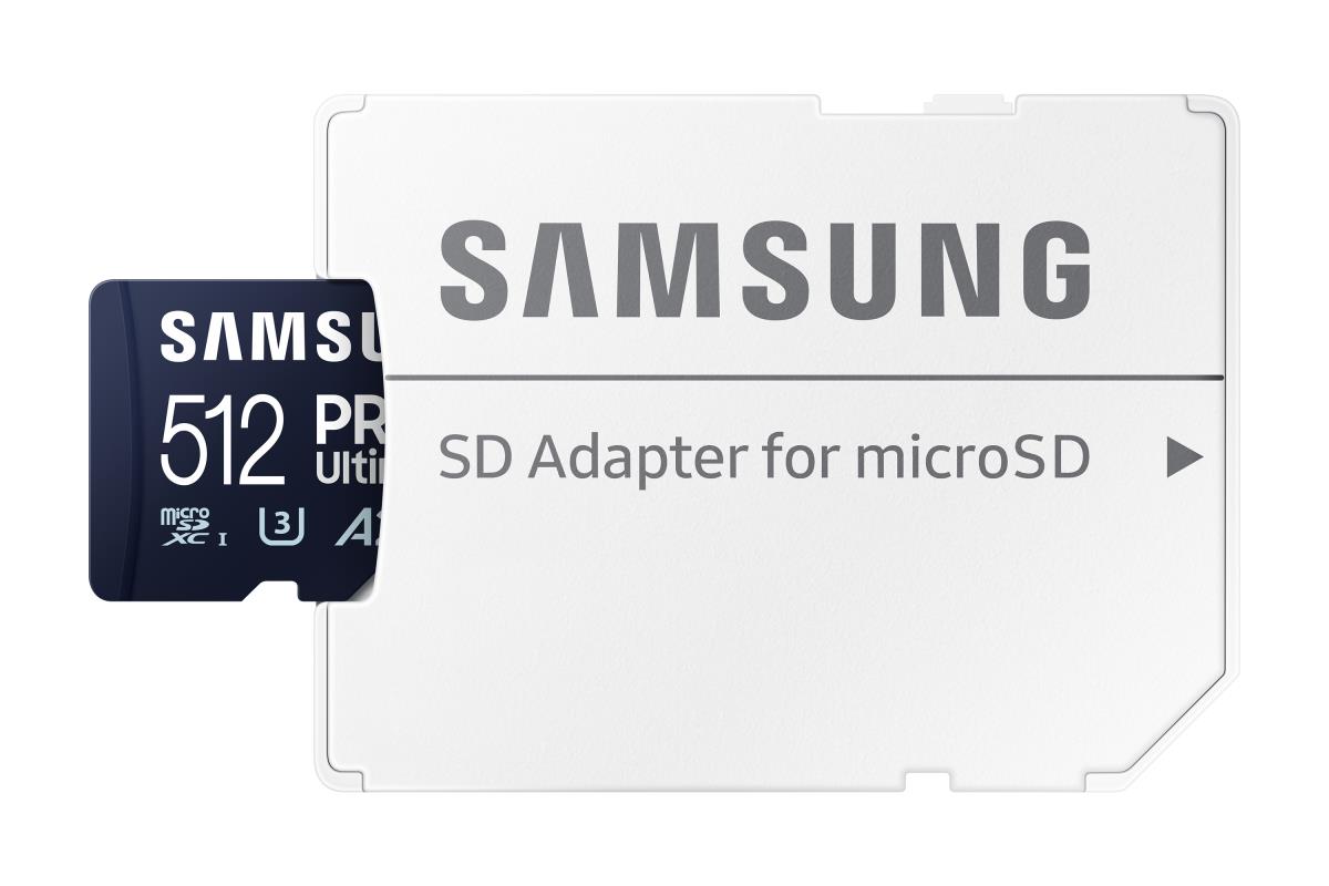 EU Product - SD MicroSD Card 512GB Samsung SDXC PRO Ulti. Adapt.(Class10) retail thumbnail