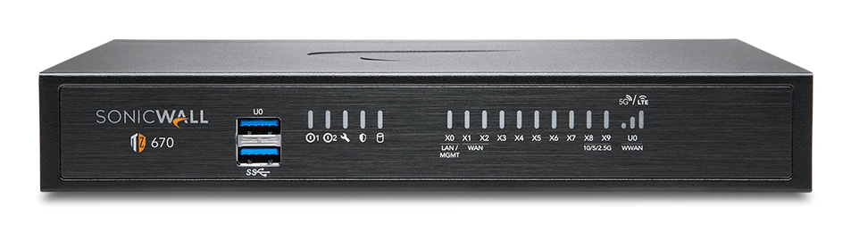 Important Notice: This is a High Availability (HA) Firewall, designed to work as part of a redundant pair. It requires a primary firewall unit to function and cannot operate as a standalone device. SonicWall TZ670 High Availability security appliance 10Gb thumbnail