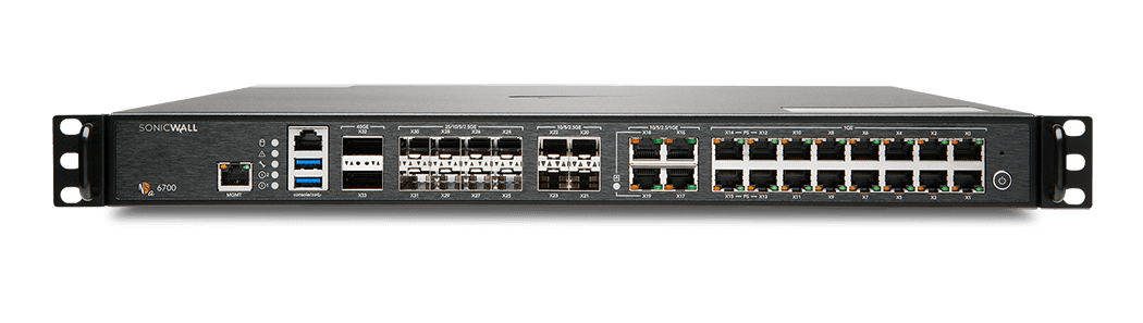 NSa 6700 - Security appliance - 10GbE, 5GbE, 2.5GbE, 25GbE, 40GbE - 1U - rack-mountable thumbnail