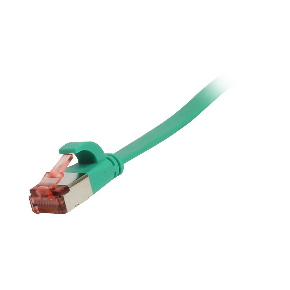 EU Product - Patchkabel RJ45 Cat6 250Mhz gruen FTP U/FTP TPE Superflex Flach - Cable - Network thumbnail