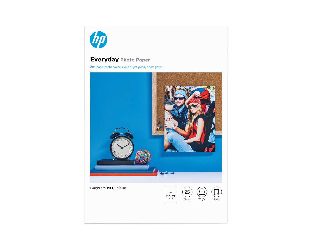 HP EVERYDAY GLOSSY PHOTO PAPER-25SHT thumbnail