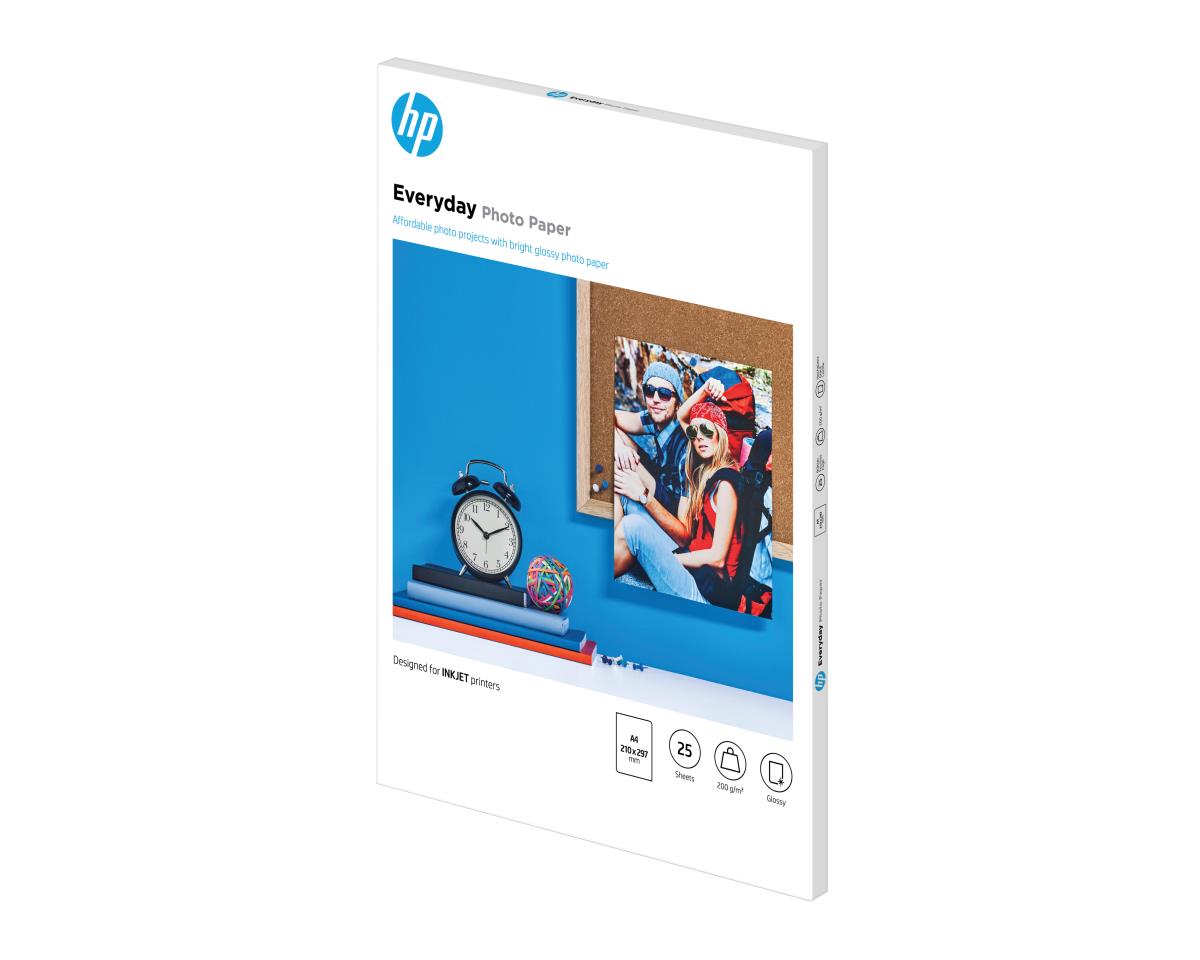 HP EVERYDAY GLOSSY PHOTO PAPER-25SHT thumbnail