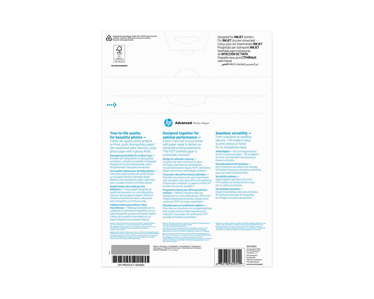 HP ADV GLOSSY PHOTO PAPER 250G A4 25 thumbnail