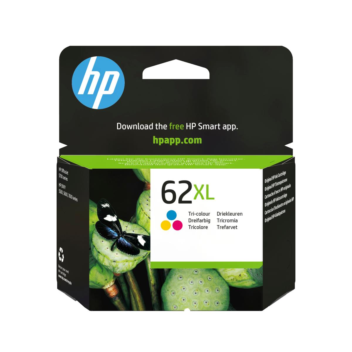 HP 62XL TRI-COLOR INK CARTRIDGE thumbnail