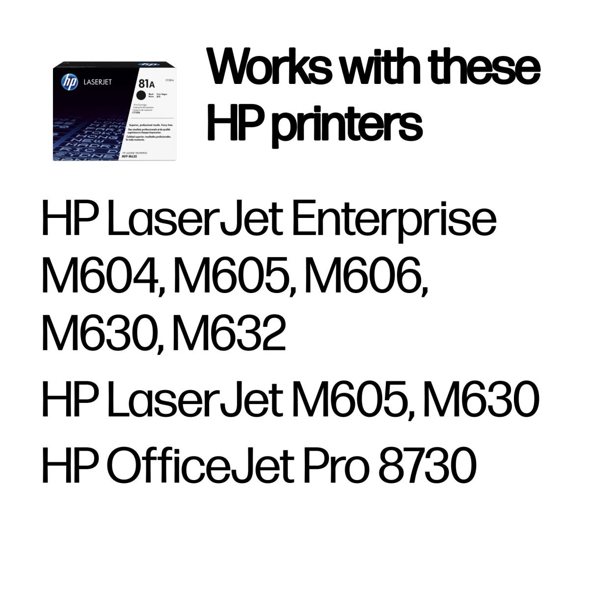 81A BLACK LASER TONERMFP M630 10500 PAGES thumbnail
