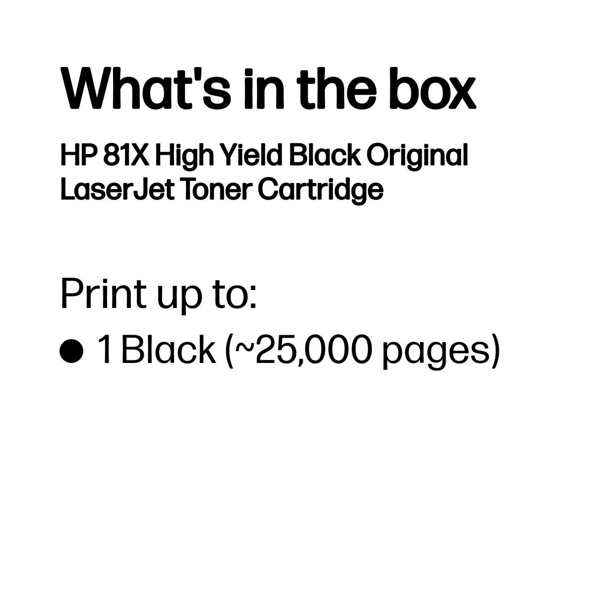 HP 81X HI-YIELD BLK TONER CART thumbnail