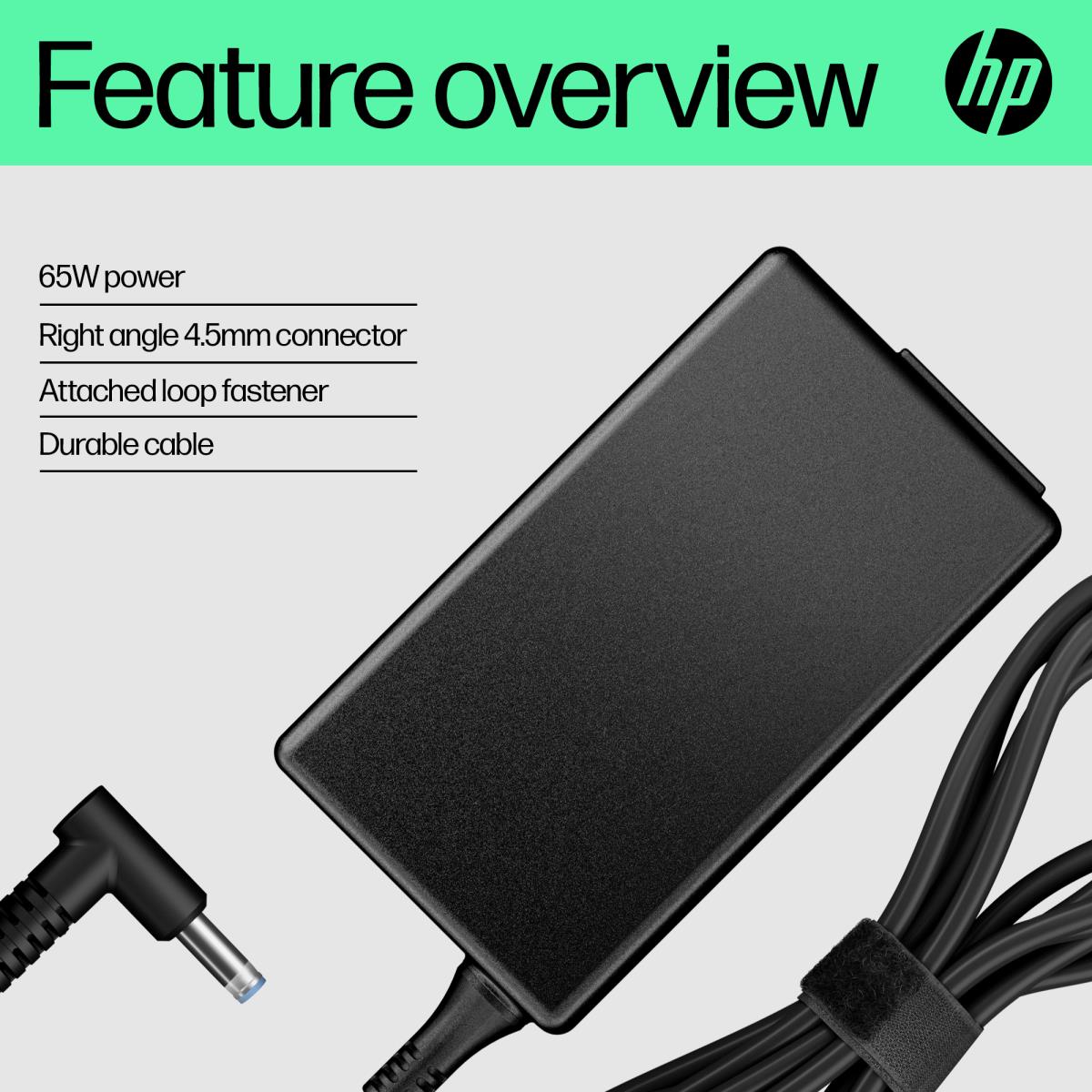 65W Smart 4.5mm AC Adapter with UK Plug thumbnail
