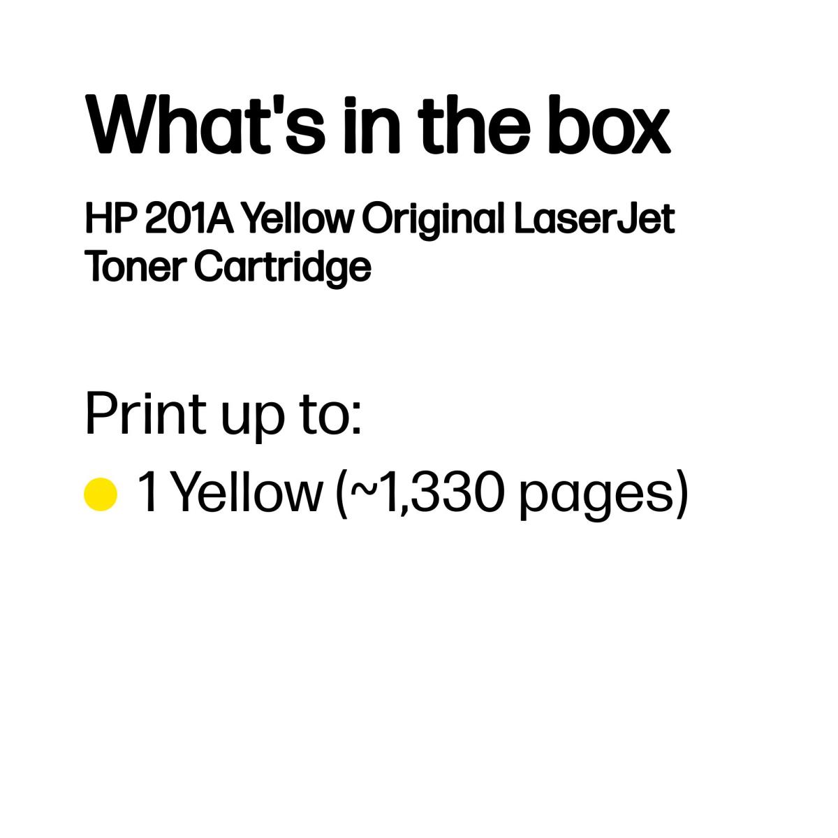 HP 201A YELLOW LASERJET TONER thumbnail