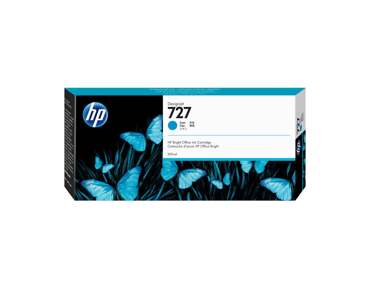 HP 727 300-ML CYAN DESIGNJET INK CAR thumbnail