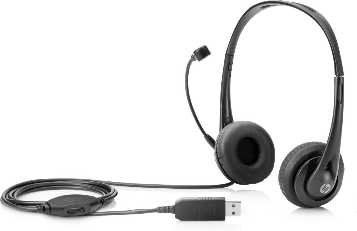 Stereo USB Headset Head-band Black thumbnail