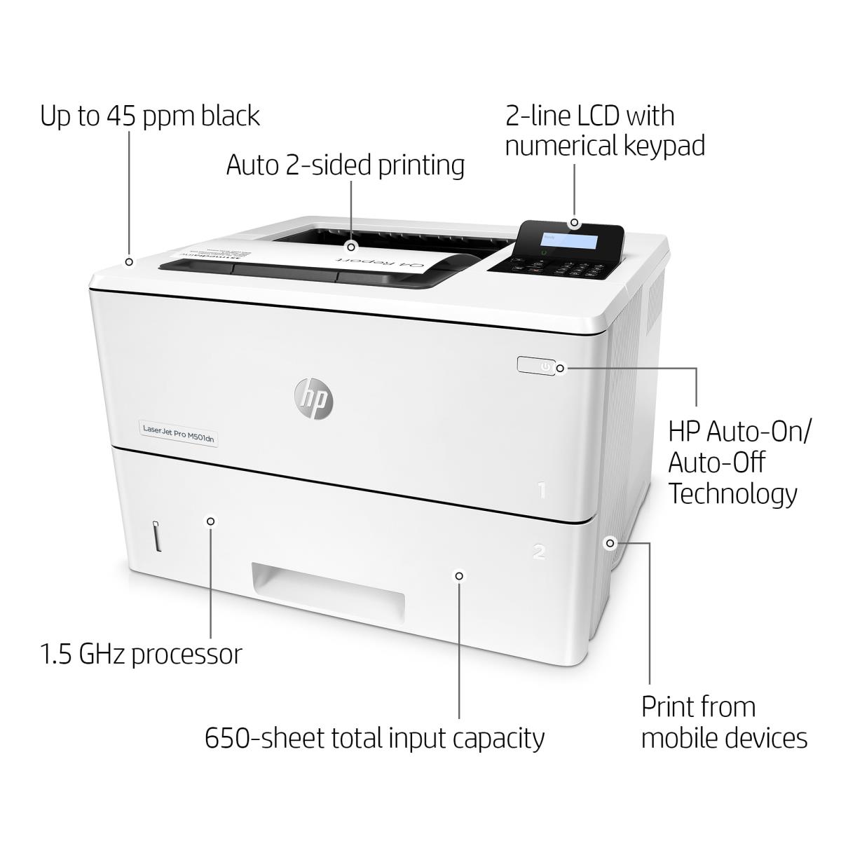 EU Product - LaserJet Pro M - Printer b/w Laser/Led - 1,200 dpi - 43 ppm thumbnail