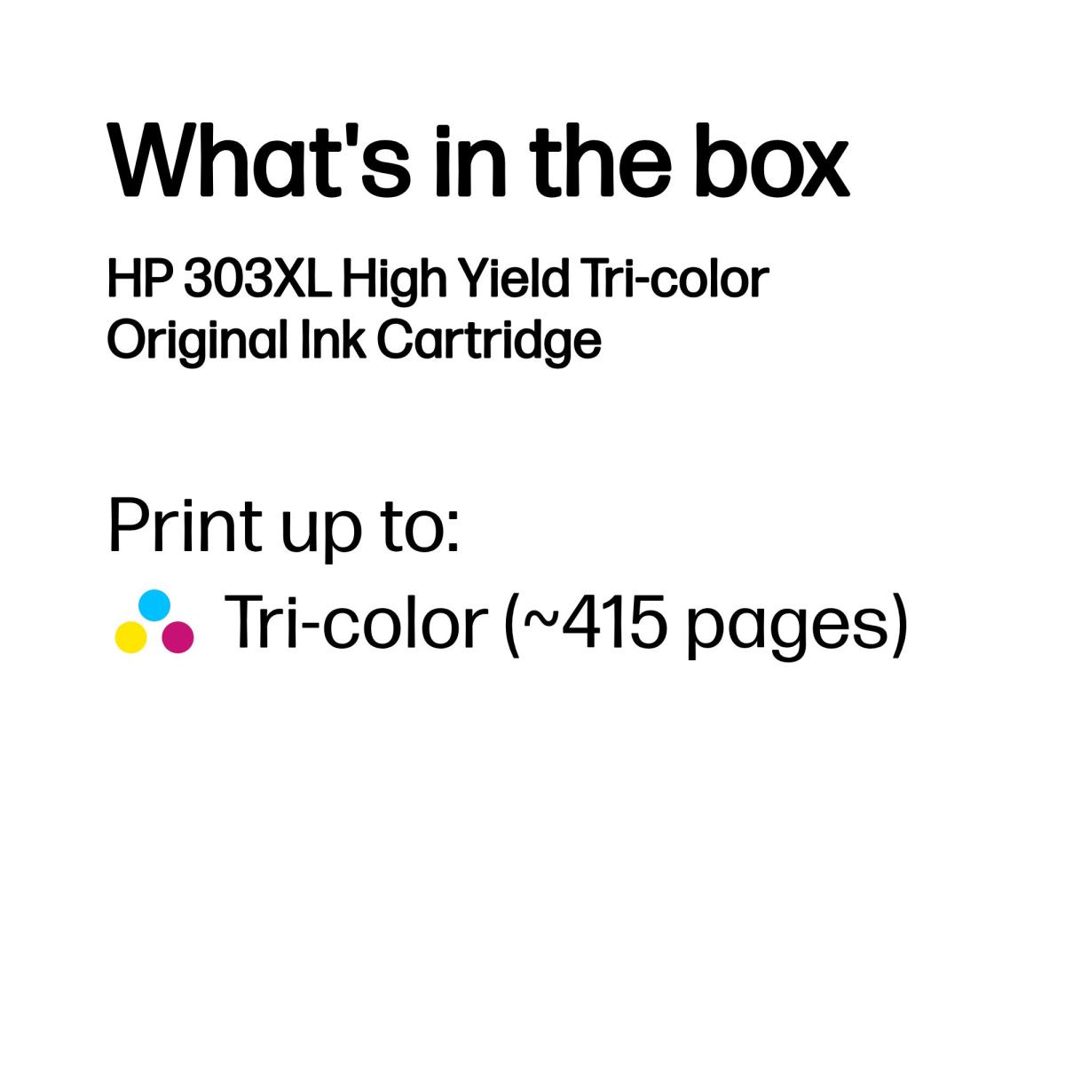 ORIGINAL HP 303XL HIGH YIELD TRI-COL thumbnail