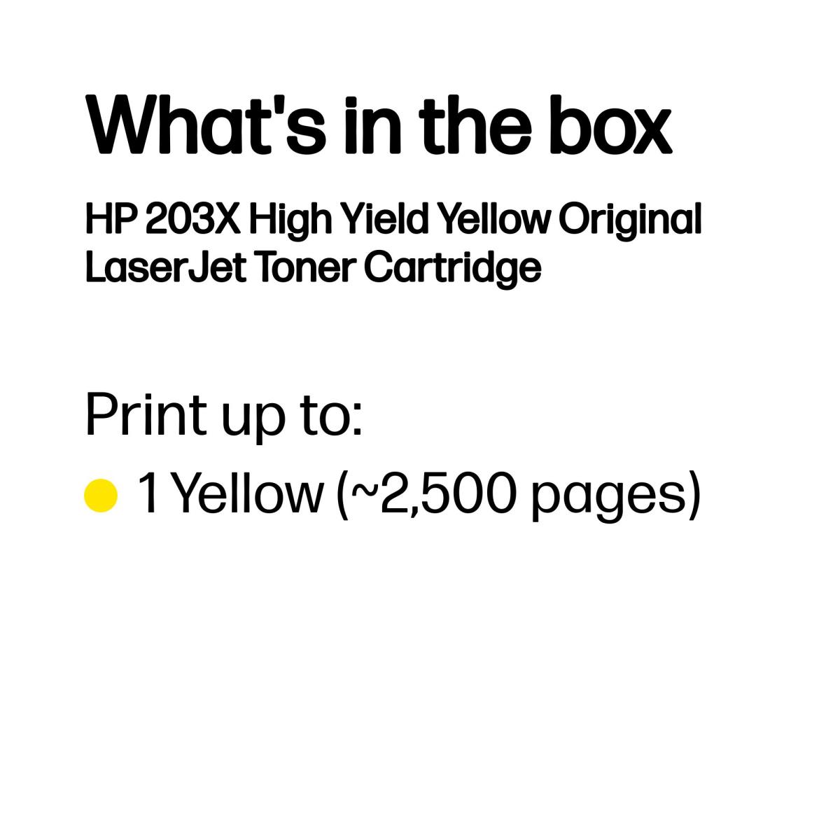 EU Product - Toner HP 203X / CF542X Yellow thumbnail