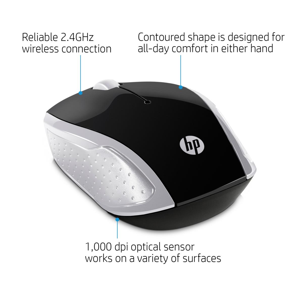 EU Product - Wireless Mouse 200 Pike Silver thumbnail