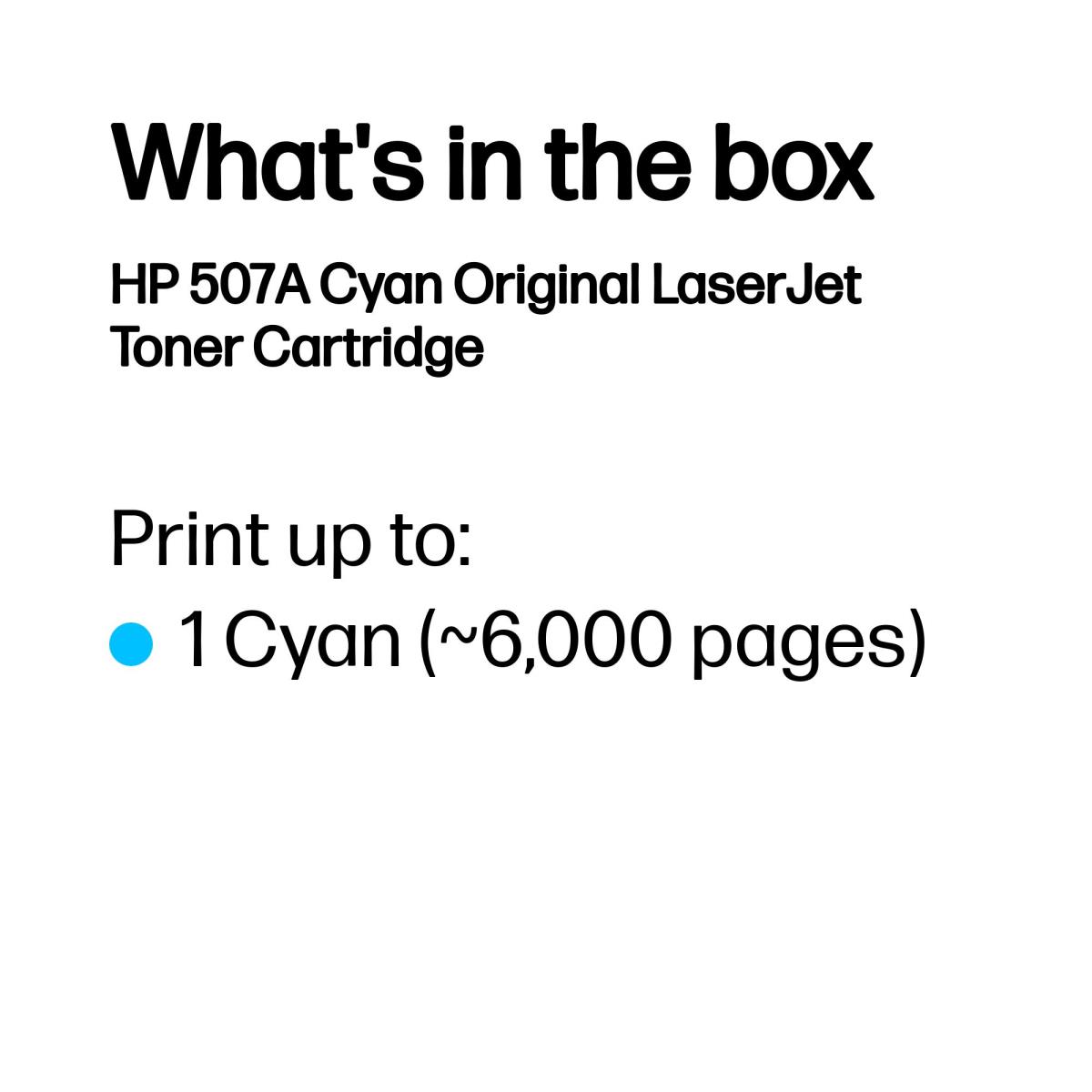 EU Product - Toner HP 507A / CE401A Cyan thumbnail