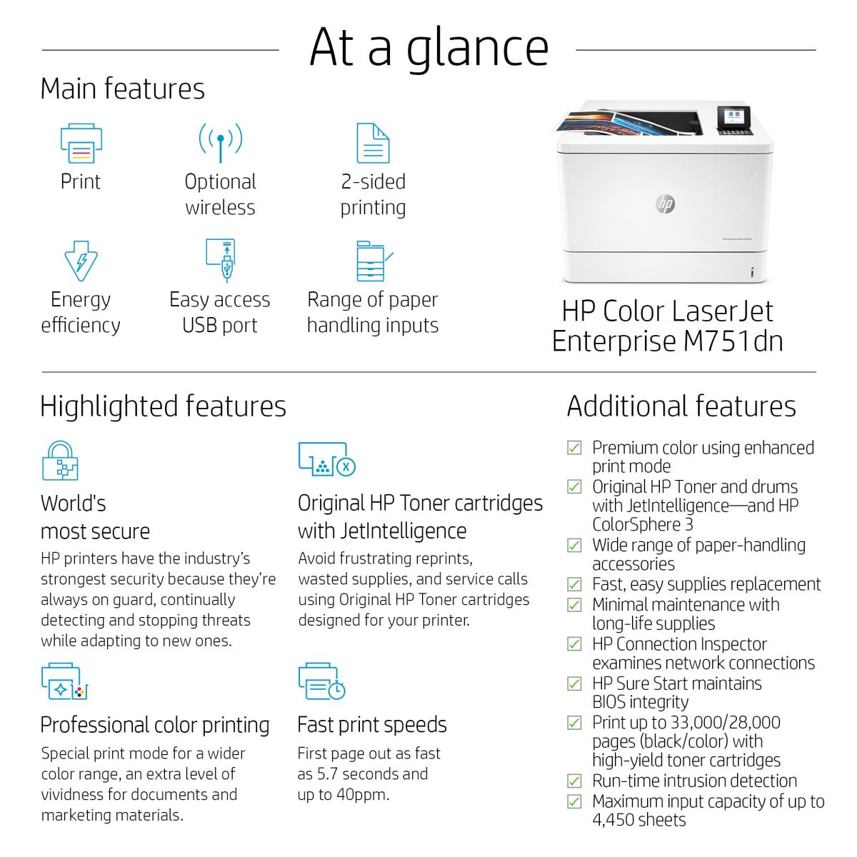 HP COLOUR LASERJET ENT M751DN PRNTR thumbnail