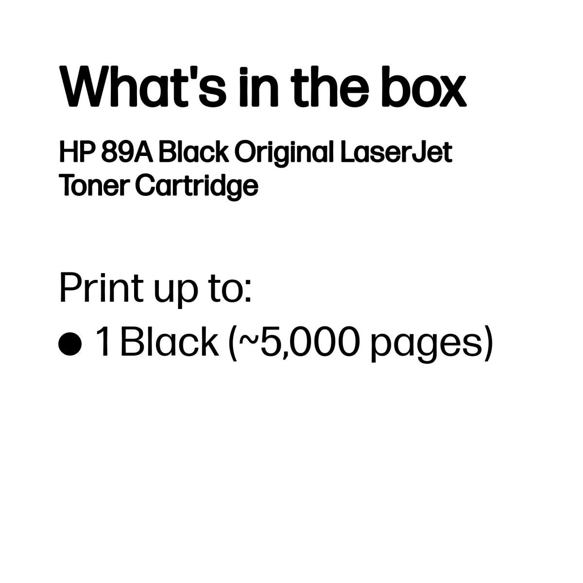 EU Product - Toner HP 89A / CF289A Black thumbnail