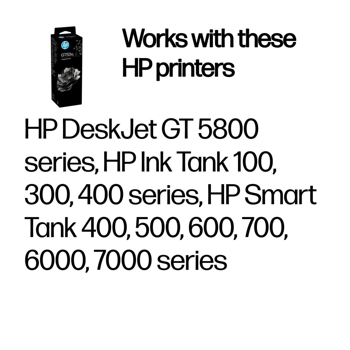 HP GT53 135ML BLACK INK BOTTLE thumbnail
