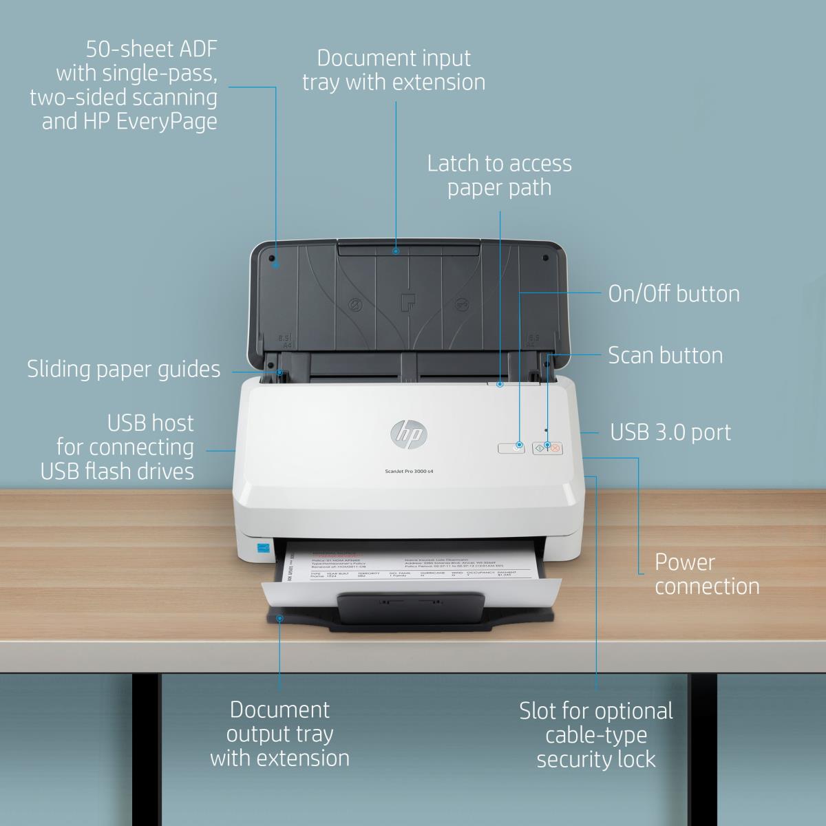 EU Product - ScanJet Pro 3000 s4 Dokumentenscanner - Document Scanners - A4 thumbnail