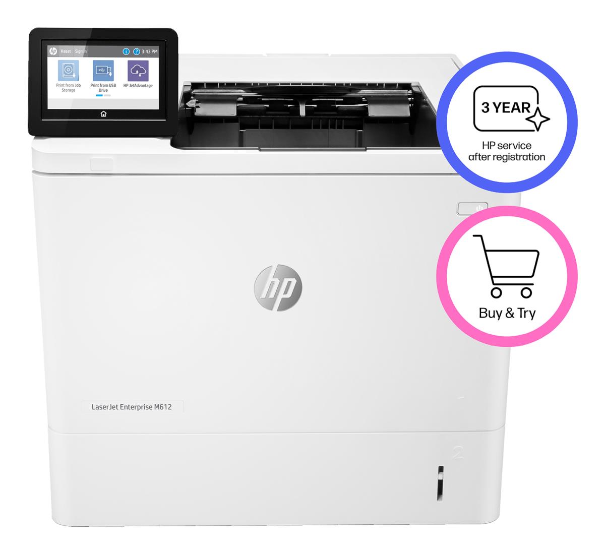 HP LASERJET ENT M612DN PRINTER thumbnail