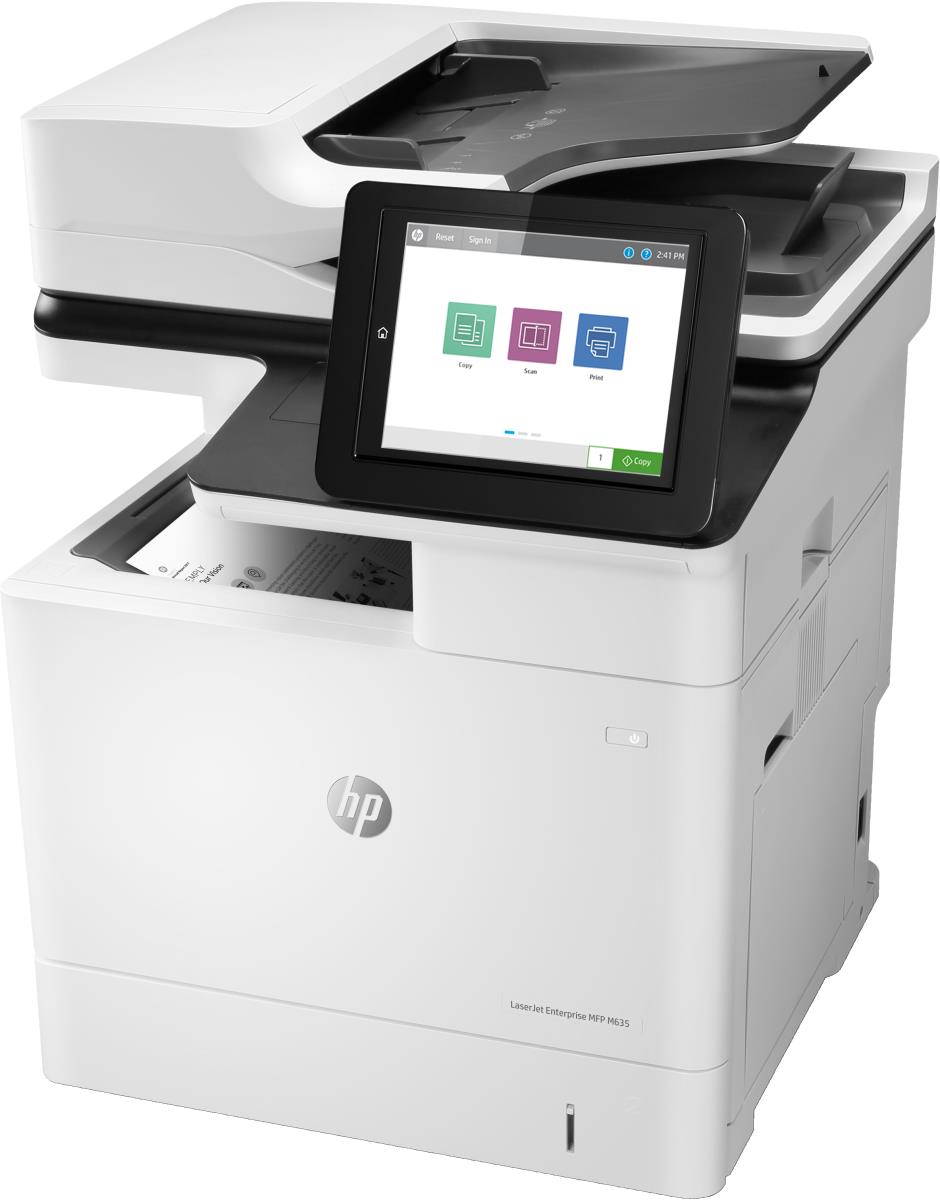 LaserJet Enterprise MFP M635h - Multifunction printer - B/W - laser - 216 x 864 mm (original) - A4/Legal (media) - up to 61 ppm (copying) - up to 61 ppm (printing) - 650 sheets - USB 2.0, Gigabit LAN, USB 2.0 host thumbnail