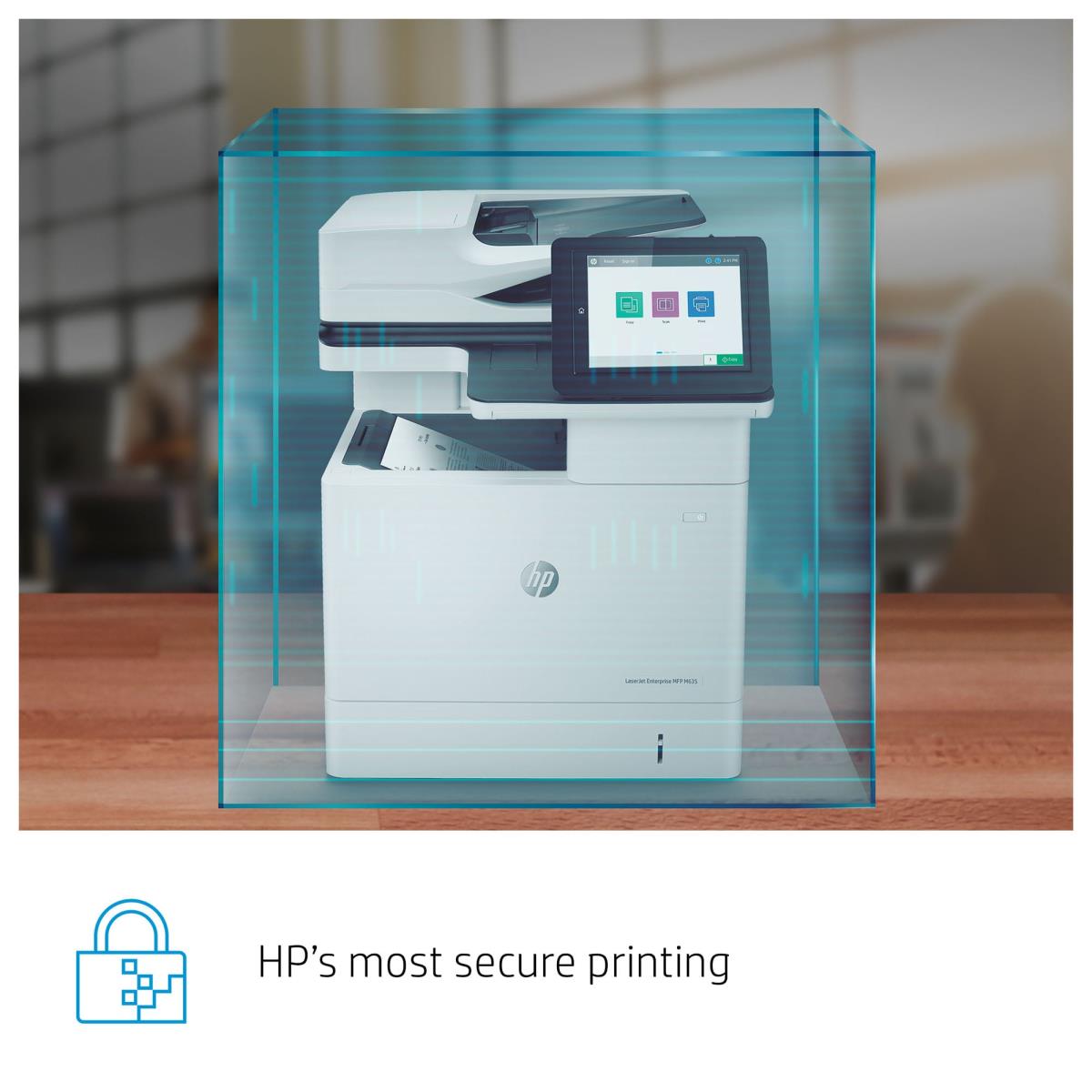 LaserJet Enterprise MFP M635h - Multifunction printer - B/W - laser - 216 x 864 mm (original) - A4/Legal (media) - up to 61 ppm (copying) - up to 61 ppm (printing) - 650 sheets - USB 2.0, Gigabit LAN, USB 2.0 host thumbnail