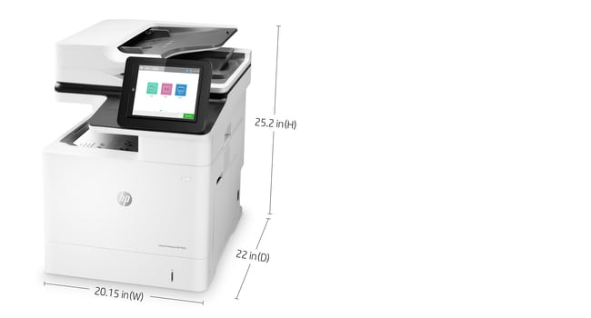 LaserJet Enterprise MFP M635h - Multifunction printer - B/W - laser - 216 x 864 mm (original) - A4/Legal (media) - up to 61 ppm (copying) - up to 61 ppm (printing) - 650 sheets - USB 2.0, Gigabit LAN, USB 2.0 host thumbnail