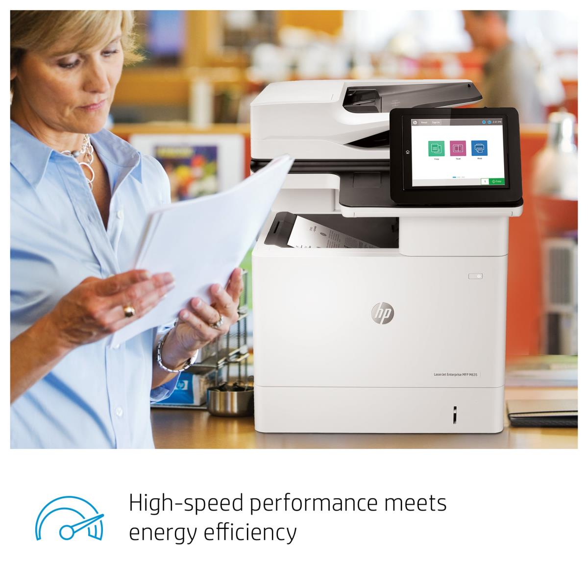 LaserJet Enterprise MFP M635h - Multifunction printer - B/W - laser - 216 x 864 mm (original) - A4/Legal (media) - up to 61 ppm (copying) - up to 61 ppm (printing) - 650 sheets - USB 2.0, Gigabit LAN, USB 2.0 host thumbnail