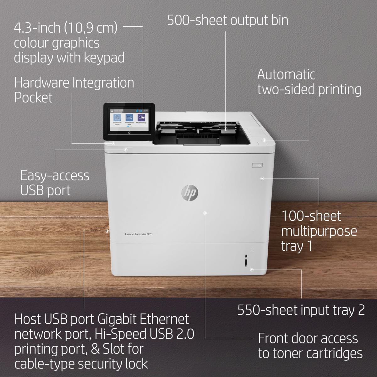 LaserJet Enterprise M611dn thumbnail