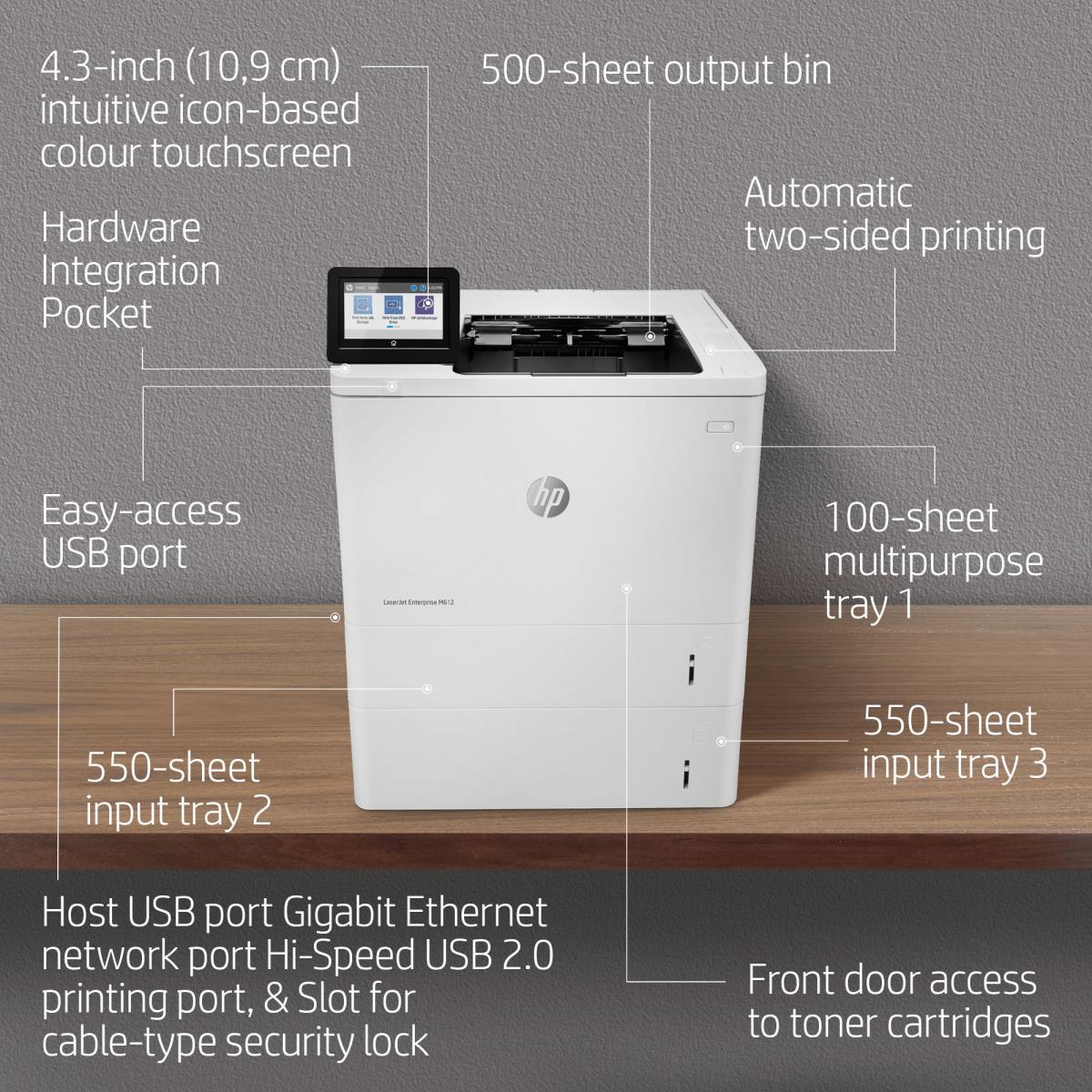 LaserJet Enterprise M612dn thumbnail