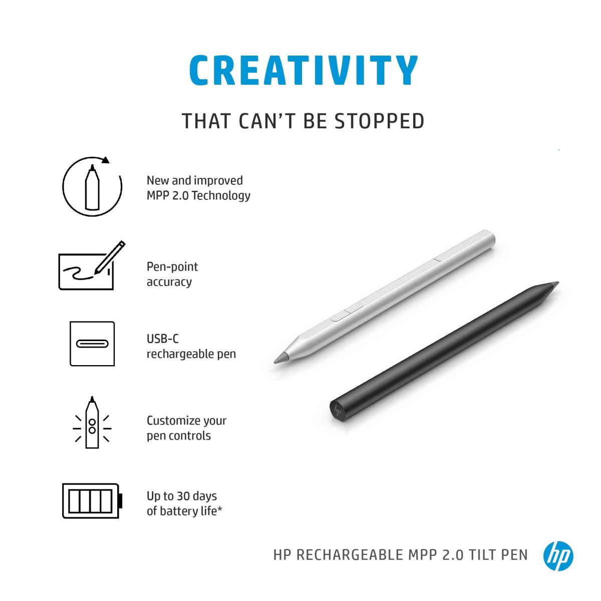 EU Product - Rechargeable Mpp 2.0 Tilt Pen - Touchpen - USB Typ C thumbnail