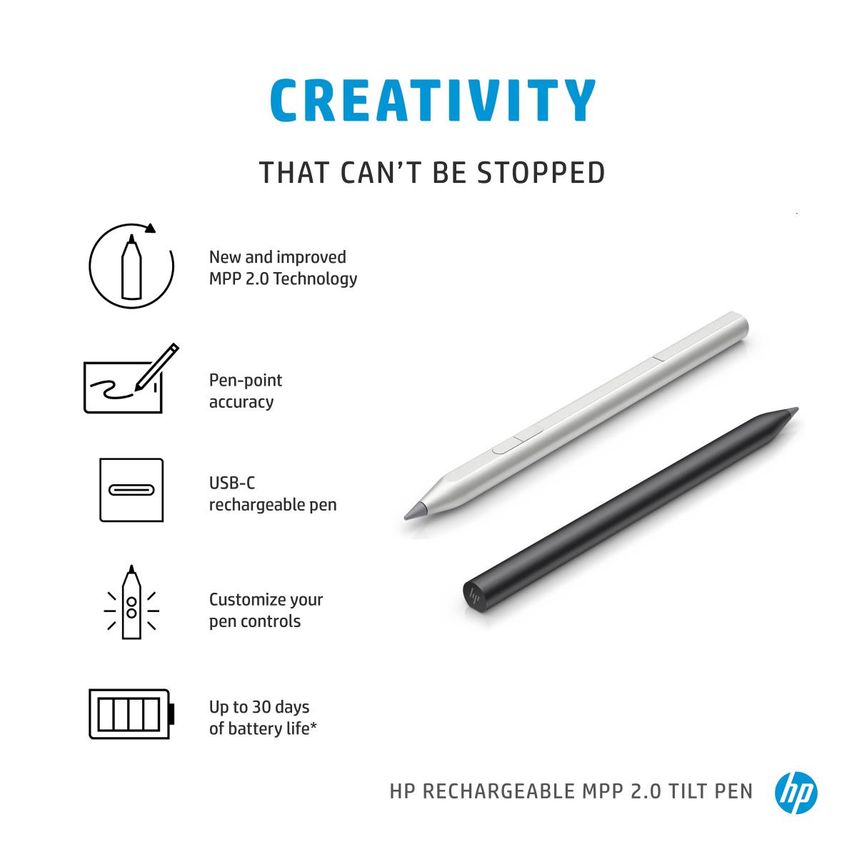 EU Product - Rechargeable Mpp 2.0 Tilt Pen - Touchpen - USB Typ C thumbnail