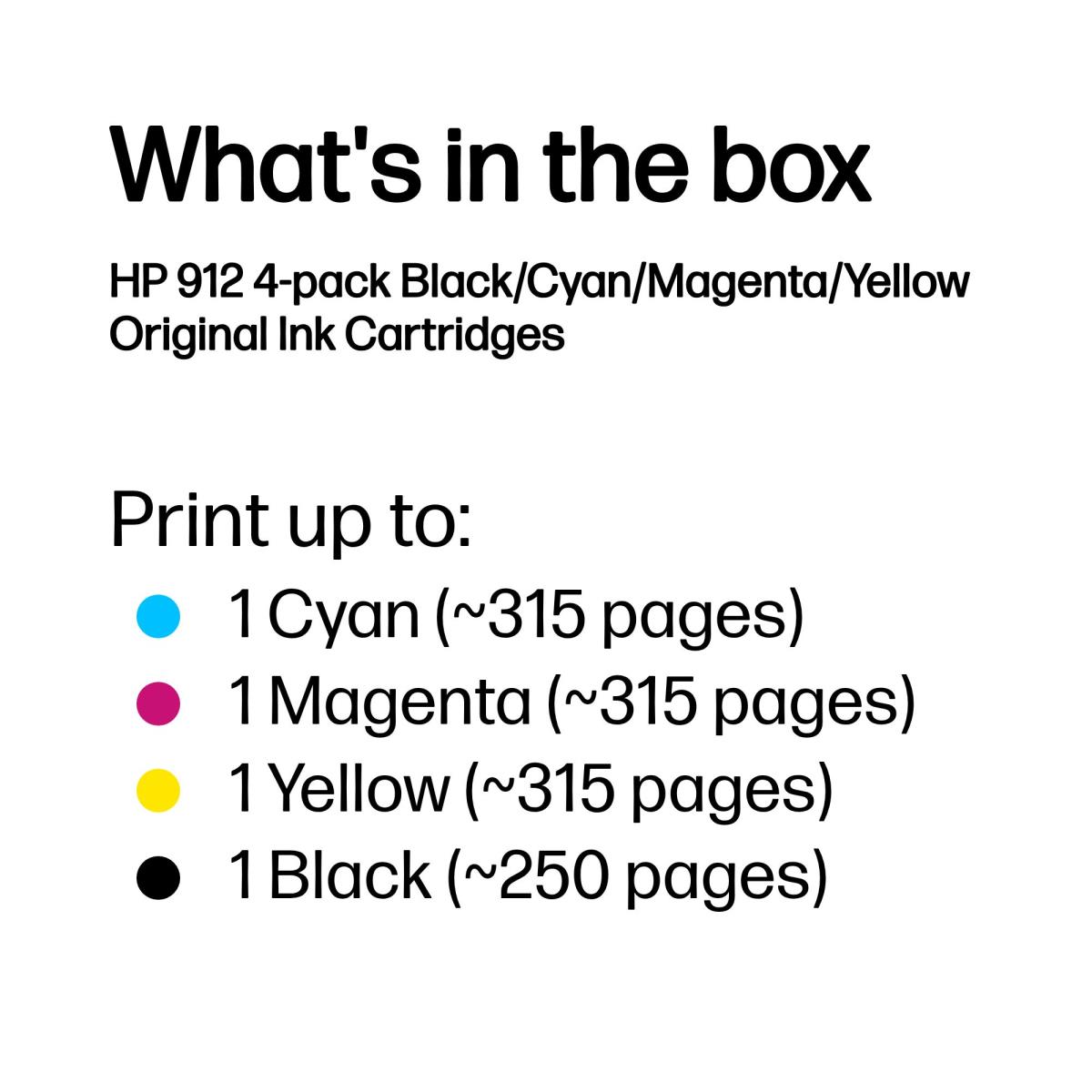 912 CMYK INK CART 4-PACKCMYK thumbnail