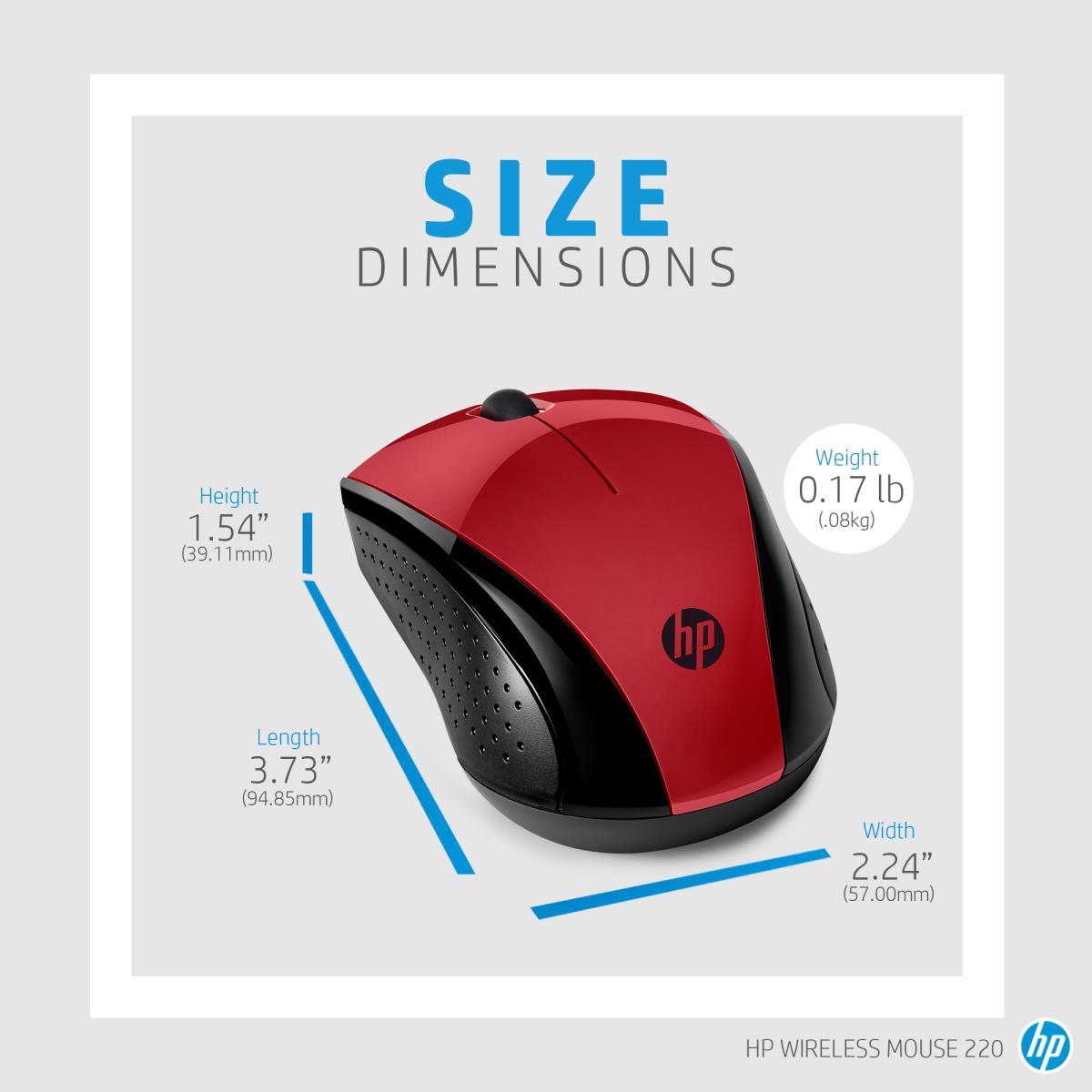 EU Product - Wireless Mouse 220 S Red thumbnail