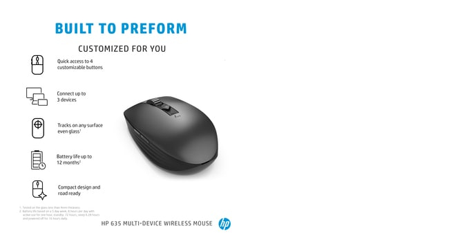 HP MULT-DVC 635 BLK WRLD MSE thumbnail
